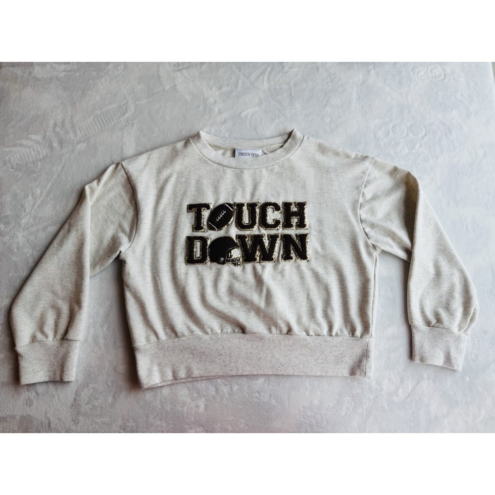 TWEEN DIVA GIRLS FOOTBALL SIZE 12 SWEATER